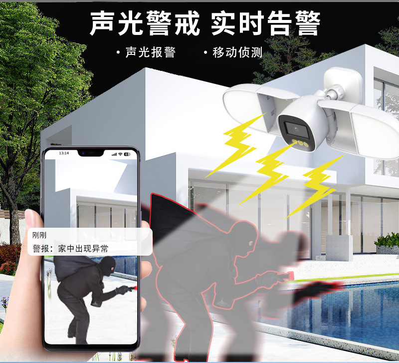 Telecamera IP a Colori 4MP con - Home Security Flood Lights recensione e prezzo