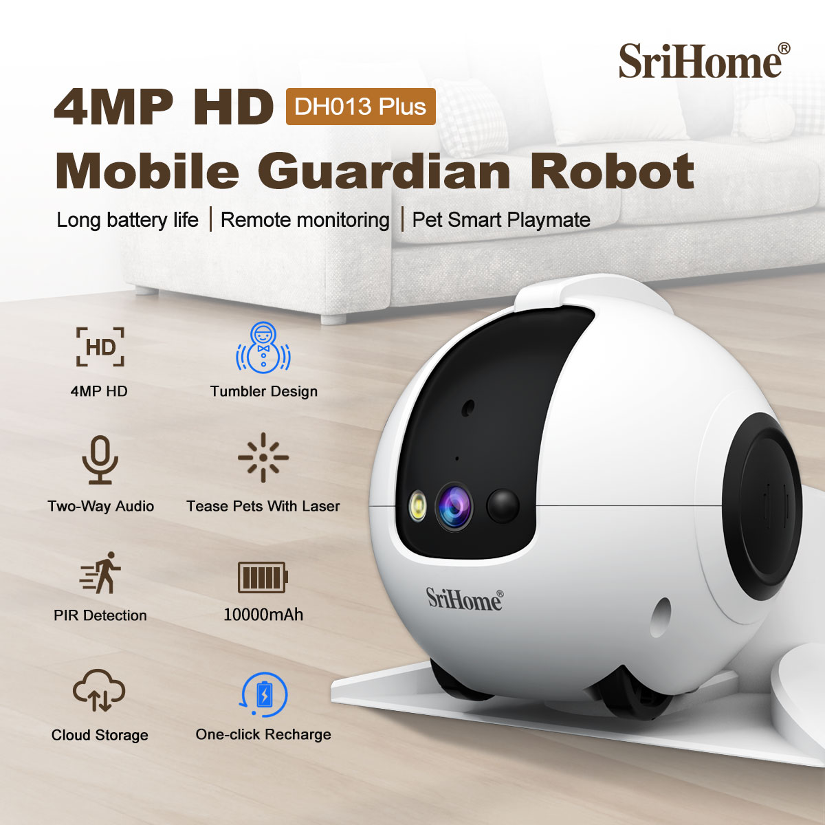 Telecamera IP Dome PTZ Wireles - Home Security Robot recensione e prezzo